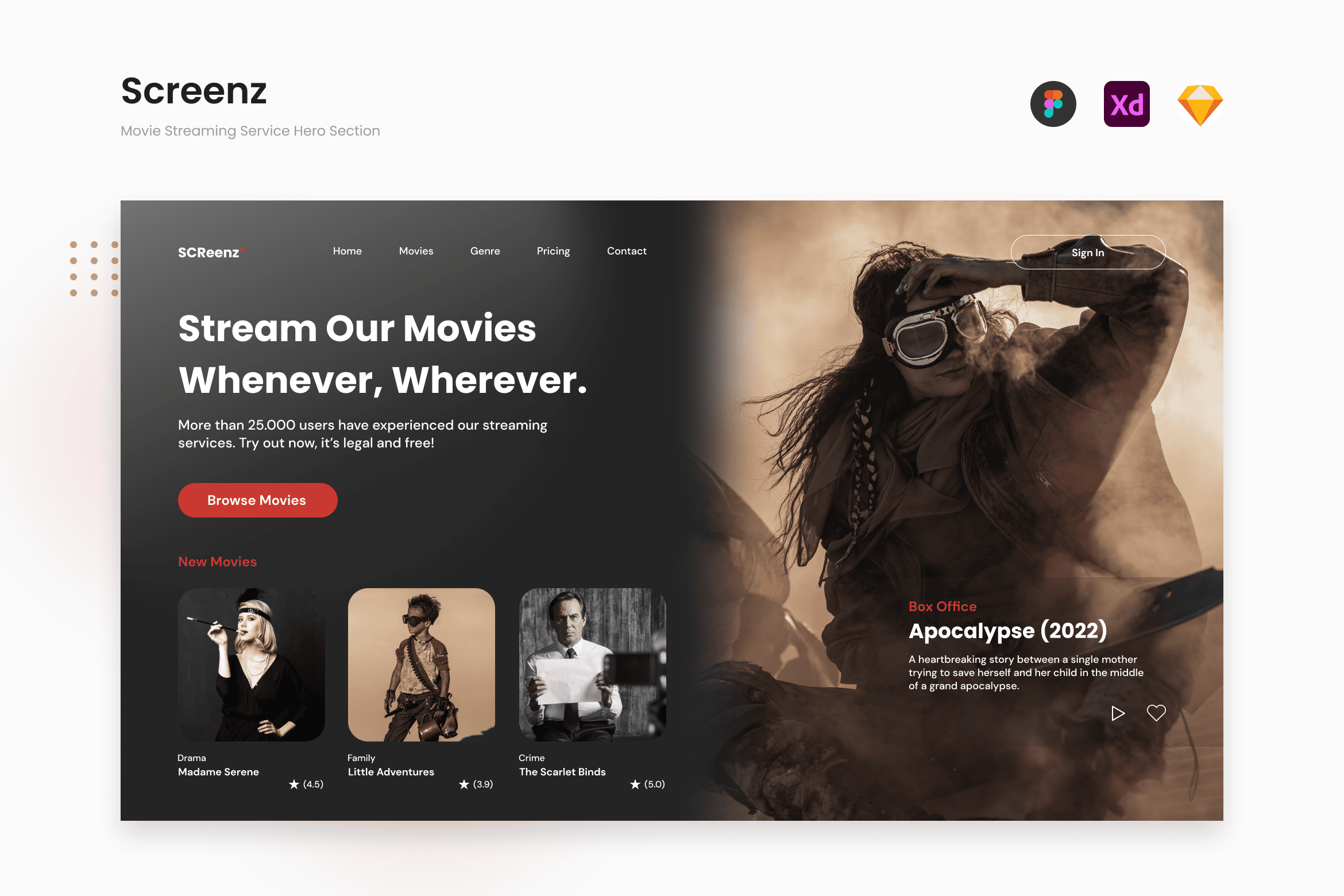 Plataforma Xilften - Interface de Streaming